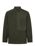 Lee Jeans Paneled Overshirt Khaki Green