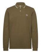 Lee Jeans Ls Pique Polo Khaki Green