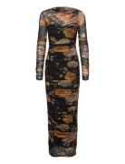 Bardot Althea Mesh Midi Dress Svart