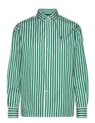 Polo Ralph Lauren Relaxed Fit Striped Cotton Shirt Grön