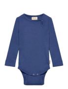 Petit Piao Body L/S Modal Blå