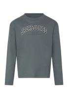 Jack & J S Jjecaleb Varsity Tee Ls O-Neck Sn Mni Grå