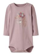 Name It Nbfnicorn Ls Body Box Rosa