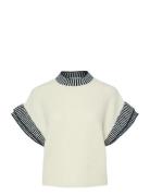 YAS Yastelo Ss Knit Top S. Kräm