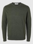 Selected Slhberg Crew Neck Noos Grön