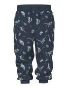 Name It Nmmvimo Nreg Aop Swe Pant Bru Marinblå