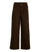 Vila Vichia Solid Hw Jeans Brun