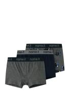 Name It Nkmboxer 3P Dark Grey Mel Skull Noos Grå