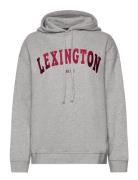 Lexington Clothing Logo Hoodie Grå