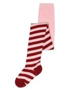 Melton Candy Stripe Tights Röd