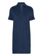 Lexington Clothing Organic Cotton Terry Polo Dress Marinblå
