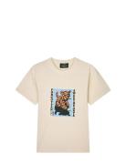 Mads Nørgaard Cotton Jersey Sweathart Frode Tee Kräm