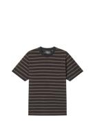 Mads Nørgaard Cotton Jersey Stripe Frode Tee Svart
