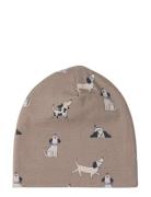 Lindex Beanie Jersey W Fleece Lining Brun