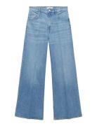 Mango High-Waisted Wide-Leg Jeans Blå
