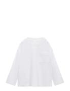 Mango Pocket Cotton T-Shirt Vit