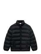 Mango Quilted Jacket Svart