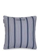 Lexington Home Logo Organic Cotton Velvet Pillow Cover Marinblå