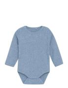 Fixoni Body Ls Melange Rib Blå