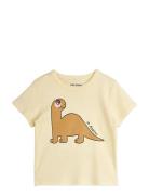 Mini Rodini Dino Sp Regular Ss Tee Kräm