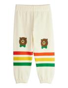 Mini Rodini Bear Stripe Sweatpants Kräm