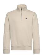 Lexington Clothing Terry Organic Cotton Half-Zip Sweater Kräm