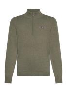 Lexington Clothing Freddy Half-Zip Sweater Khaki Green