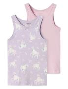 Name It Nmftank Top 2P Pastel Lilac Horse Noos Lila