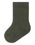 Name It Nbmwaksi Wo/Bl Terry Sock Khaki Green