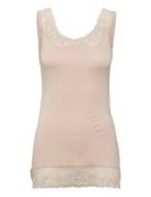 Cream Florence Top Rosa