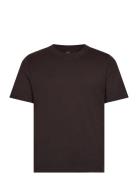 Weekday Short Boxy Heavyweight T-Shirt Brun