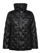 Lauren Ralph Lauren Logo Quilted Funnelneck Puffer Coat Svart