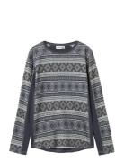 Name It Nkmwillto Wool Ls Top Marinblå