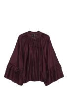 Vero Moda Vmjenna 7/8 Frill Top Wvn Ga Röd