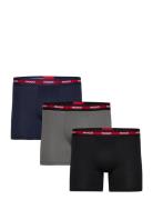 HUGO Boxerbr Tripl Planet Svart