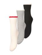 Becksöndergaard Scallop Sock 3 Pack Svart
