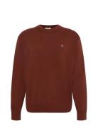 Calvin Klein Jeans Ls Cotton Easy Fit Crewnk Sweate Röd