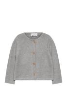 Mango Knitted Button Cardigan Grå