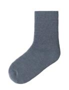 Name It Nmmwaksi Wo/Bl Terry Sock Grå