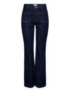 ONLY Onlemily Hw Flared Rinse Dnm Mae Marinblå