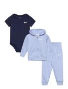 Nike 3C-3 Pc Bodysuit Pant Set Blå