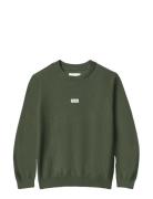 Calvin Klein Logo Label Sweater Grön