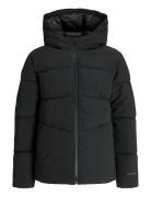 Jack & J S Jjglobal Puffer Jacket Jnr Svart