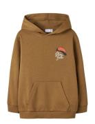 Name It Nkmnopal Ls Nreg Sweat Wh Bru Brun