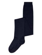 Mp Denmark Wool/Cotton Tights Marinblå