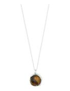 Pilgrim Sense Necklace Silver-Plated/Agate Silver