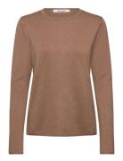 Soft Rebels Srmarla O-Neck Roll Edge Knit Beige
