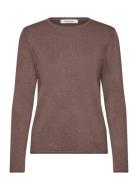 Soft Rebels Srmarla O-Neck Knit Roll Edge Brun