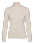 Lauren Ralph Lauren Stretch Jersey Turtleneck Kräm