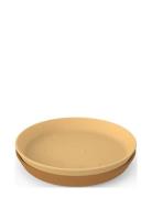 D By Deer Kiddish Plate 2-Pack Elphee Mustard Orange